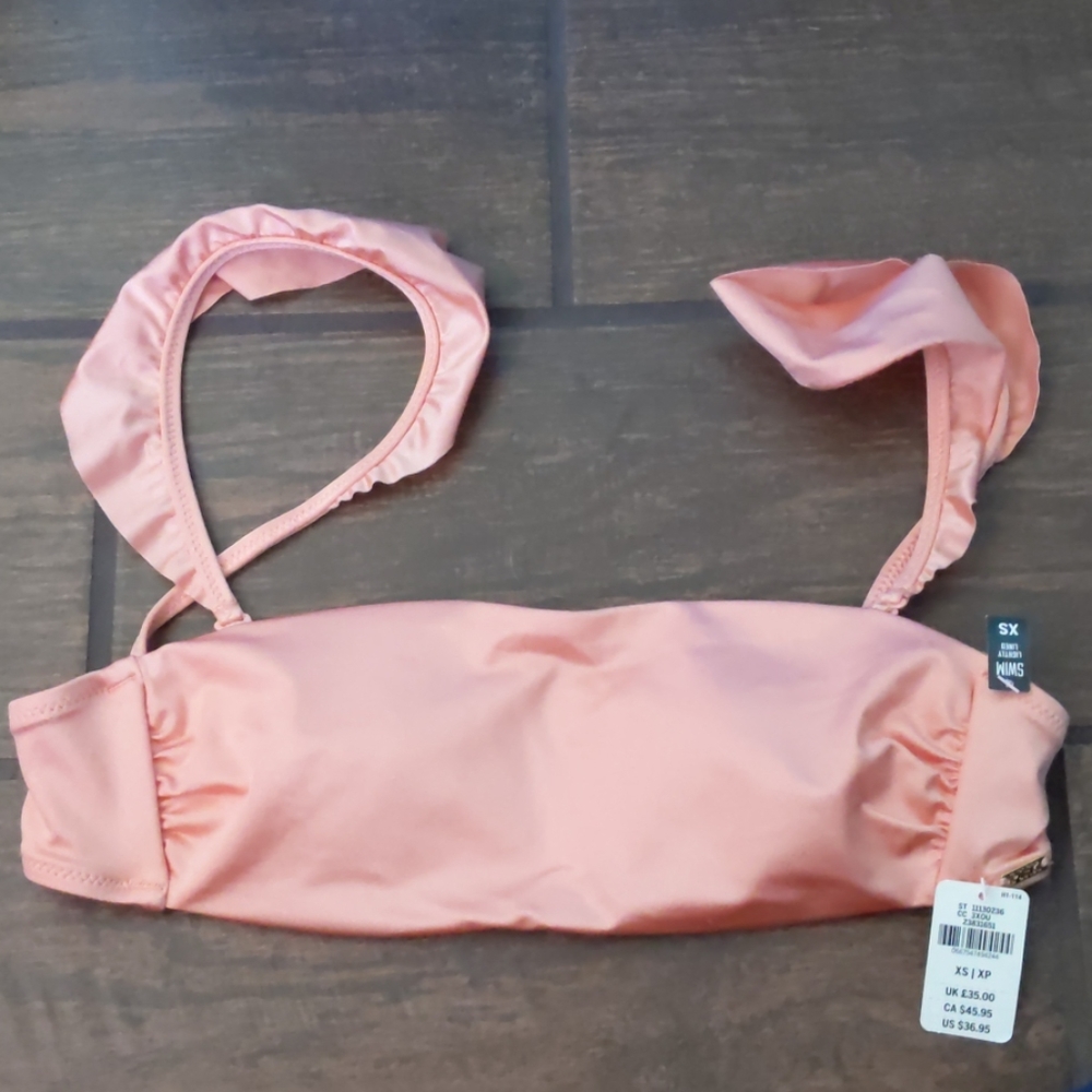 Victoria's Secret PINK Bandeau ruffle bikini